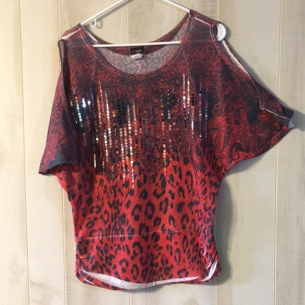 Daytrip Cold Shoulder Blouse Size M
